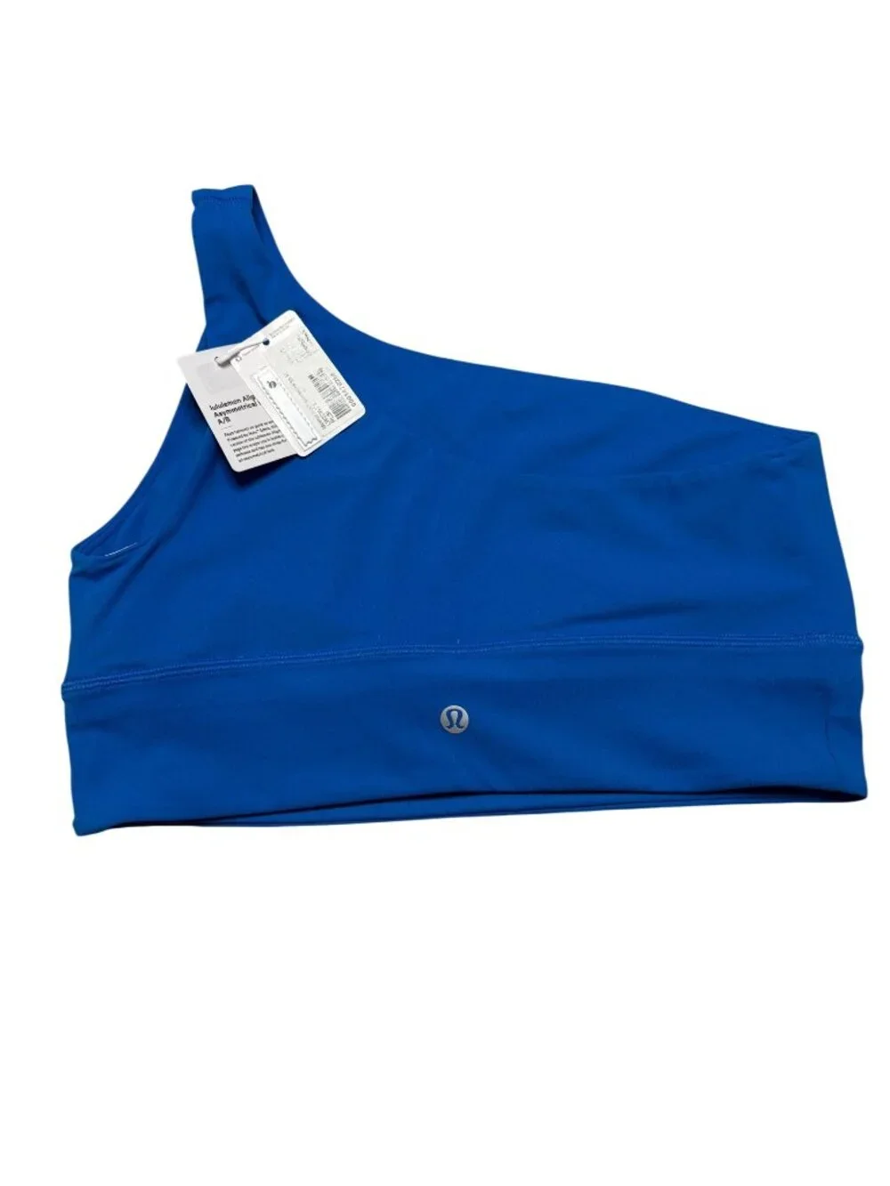 NWT Lululemon Align Asymmetrical Bra A/B Cup Blue-sz 10